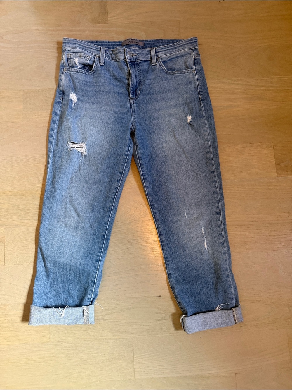 Joe's Jeans Light Blue Distressed Boyfriend Jeans